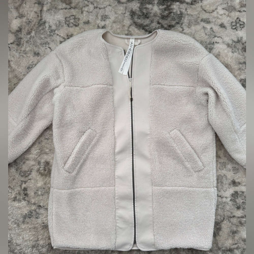 LULULEMON - Collarless Textured Fleece Full Zip